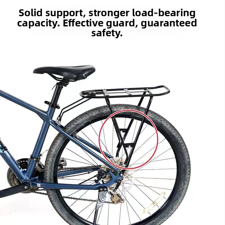 Mountain Bike Rear Rack 26/27.5 Inch Bicycle Cargo Rack Mounting Hardware Holder Universal Pannier Luggage Carrier Rack