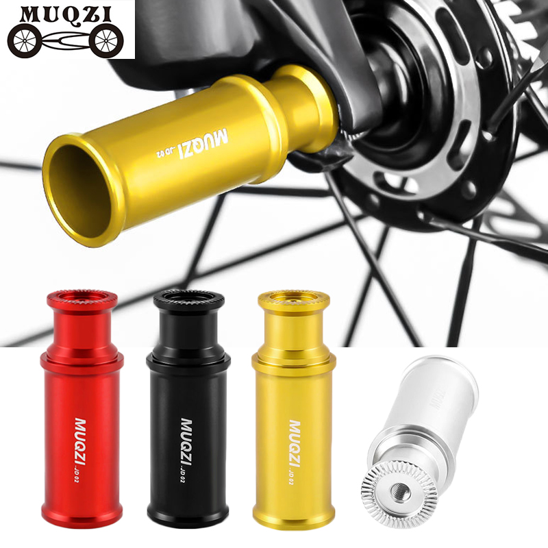 CNC Aluminum Solar LED Bicycle Quick-Release Hub Mount Dual-Use Rear Derailleur Protector MTB Road Bike Night Riding Accessory