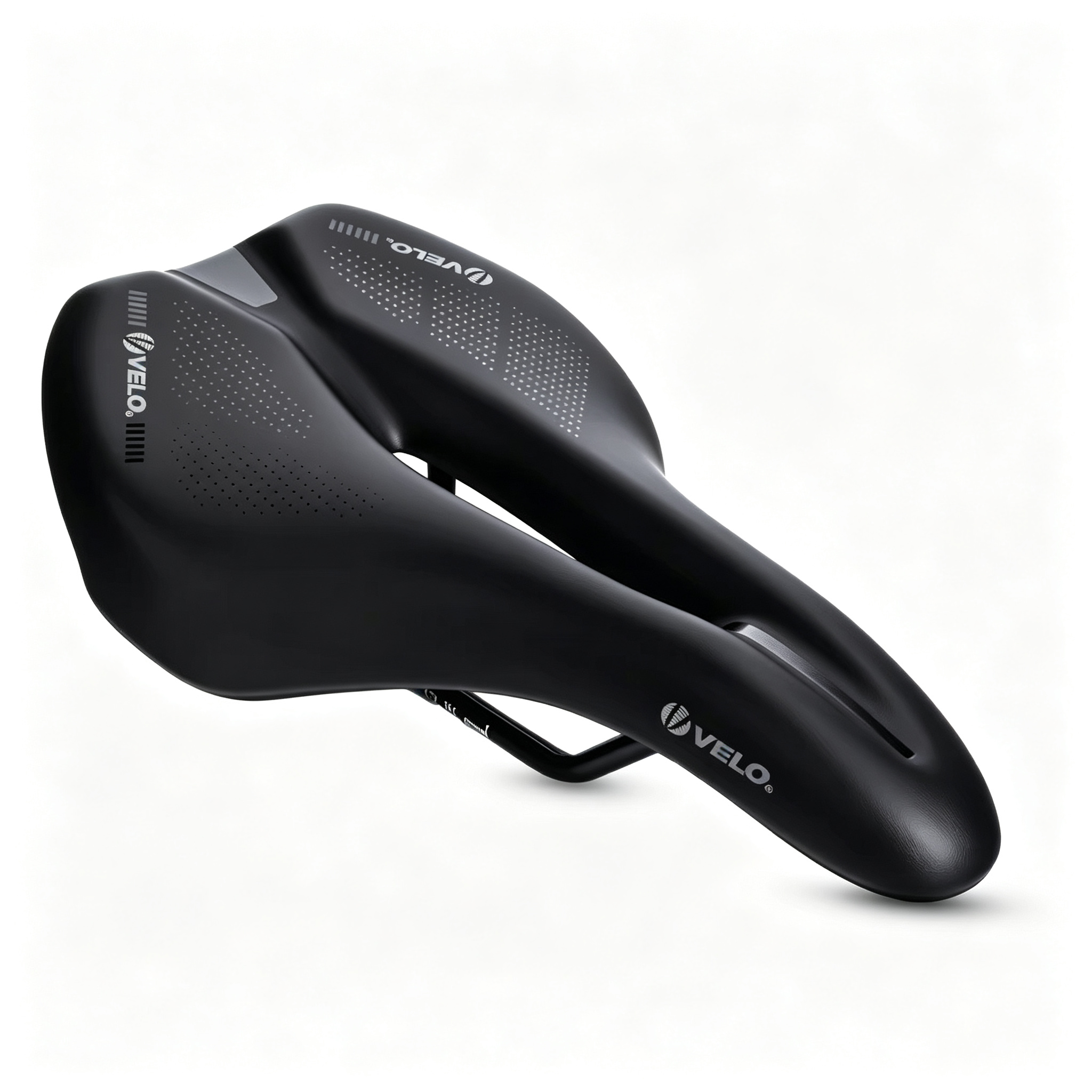 Comfort Hollow Safety Ventilation Bicycle Saddle PU Leather Waterproof Bike Seat for MTB Road Folding Bike