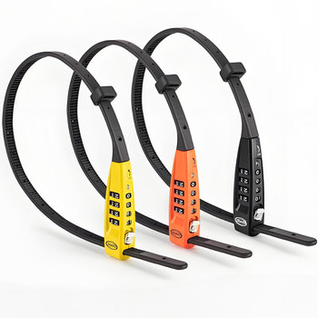 4-digit Combination Steel Zip Tie Lightweight Compact 45/70cm Bike Lock