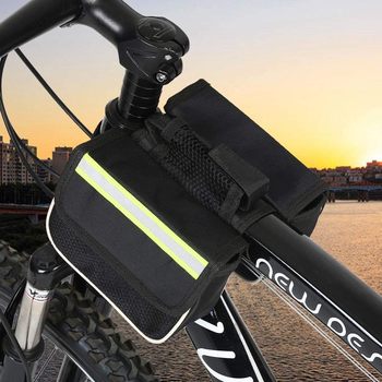 Bike Frame Bag Front Saddle Pouch Hard Shell