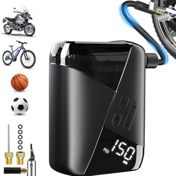 Electric Bike Tire Pump Max 150 PSI 1600mAh