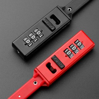 3 Digit Bike Helmet Lock Combination Zip Tie Electric Bicycle