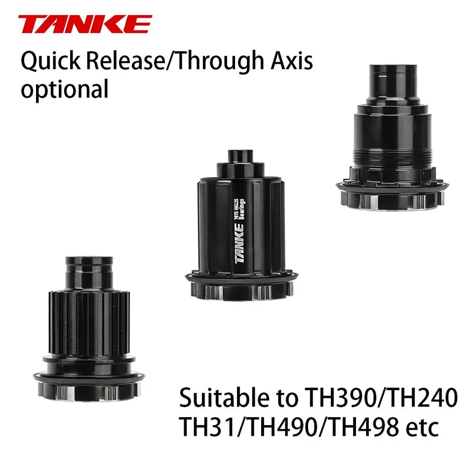 TANKE MTB Rear Hub Freehub Body MS HG XD 6 Pawls 3 Teeth Aluminum Alloy QR Thru-Axle Replacement Hub Body for Mountain Bike 7075