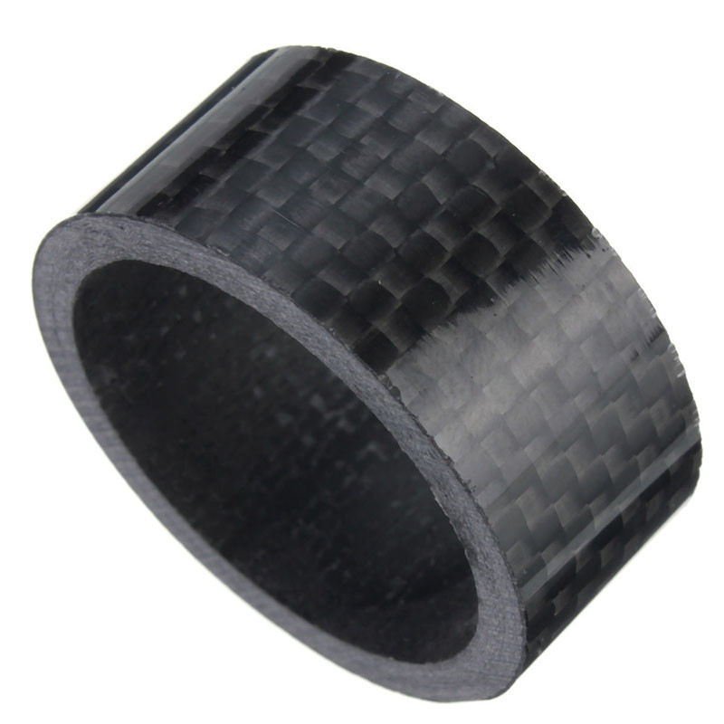 3K Carbon Fiber Headset Spacer Set 28.6mm for MTB Road Bike Fork Ultra Lightweight Bicycle Stem Riser Ring Fiber MTB Spacer