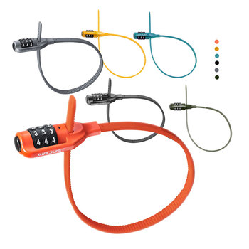 Portable Folding Bike Cable Combination Lock Zinc Alloy