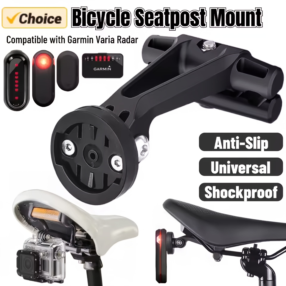 Bicycle Saddle Rail Mount Bracket Direct Drive 45 Degree Adjustable Angle Rear Tail Light Go Pro Action Camera Cycling Accessory