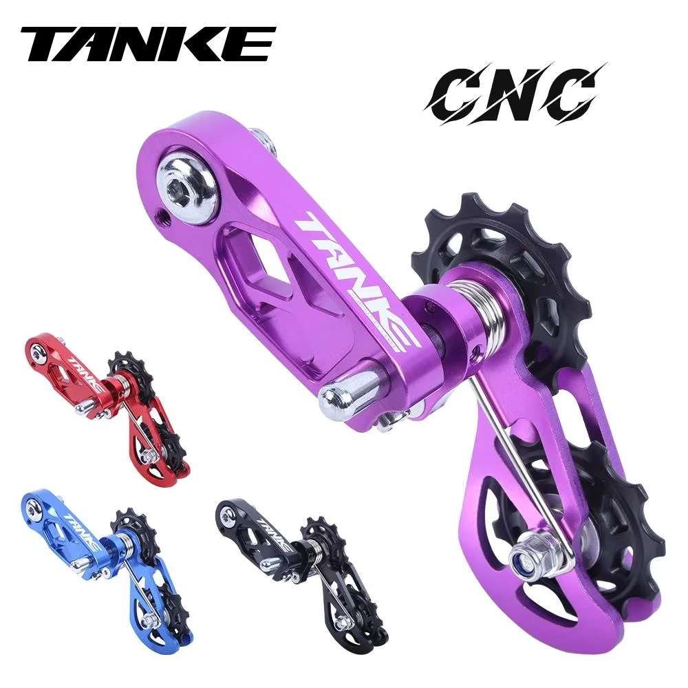 TANKE MTB Dirt Jump Single Speed Mountain Bike Chain Tensioner XC DJ AM DH Chain Guide Bicycle Accessories CNC Machining Pulley