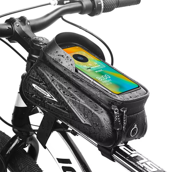 Bike Bag with Touch Screen Phone Holder Hard Shell