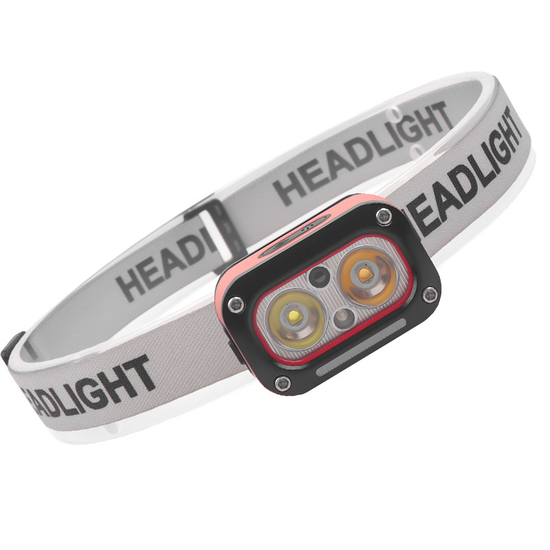 Super Bright LED Headlamp Rechargeable Sensor Headlight Waterproof Flashlight for Camping Hiking Fishing Cycling