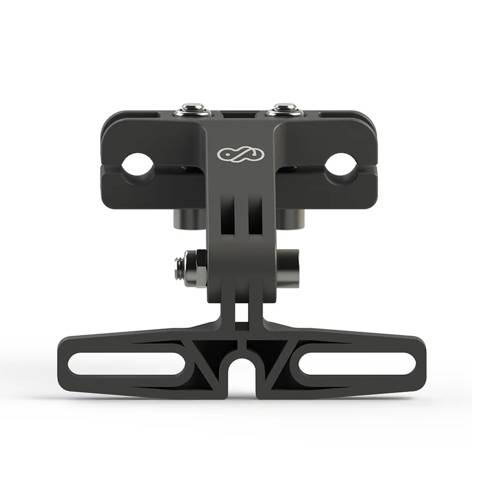 Ebike Saddle Rail Tail Light Bracket Dual-Use for Rear Lamp and Go Pro Action Camera Adjustable Angle E-Bike Cycling Accessory