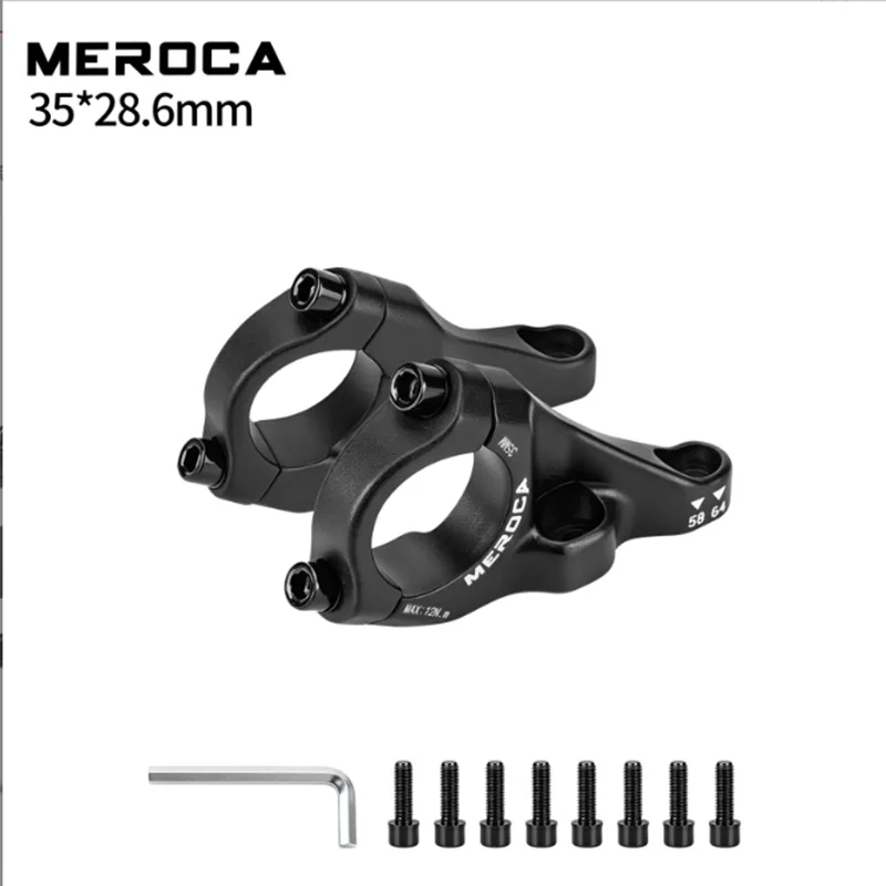 MEROCA Downhill Bicycle Direct Mount Stem 28.6 Steerer Tube 31.8 /35mm Bar Clamp Mountain Bike Replacement Stem Bicycle Stem MTB