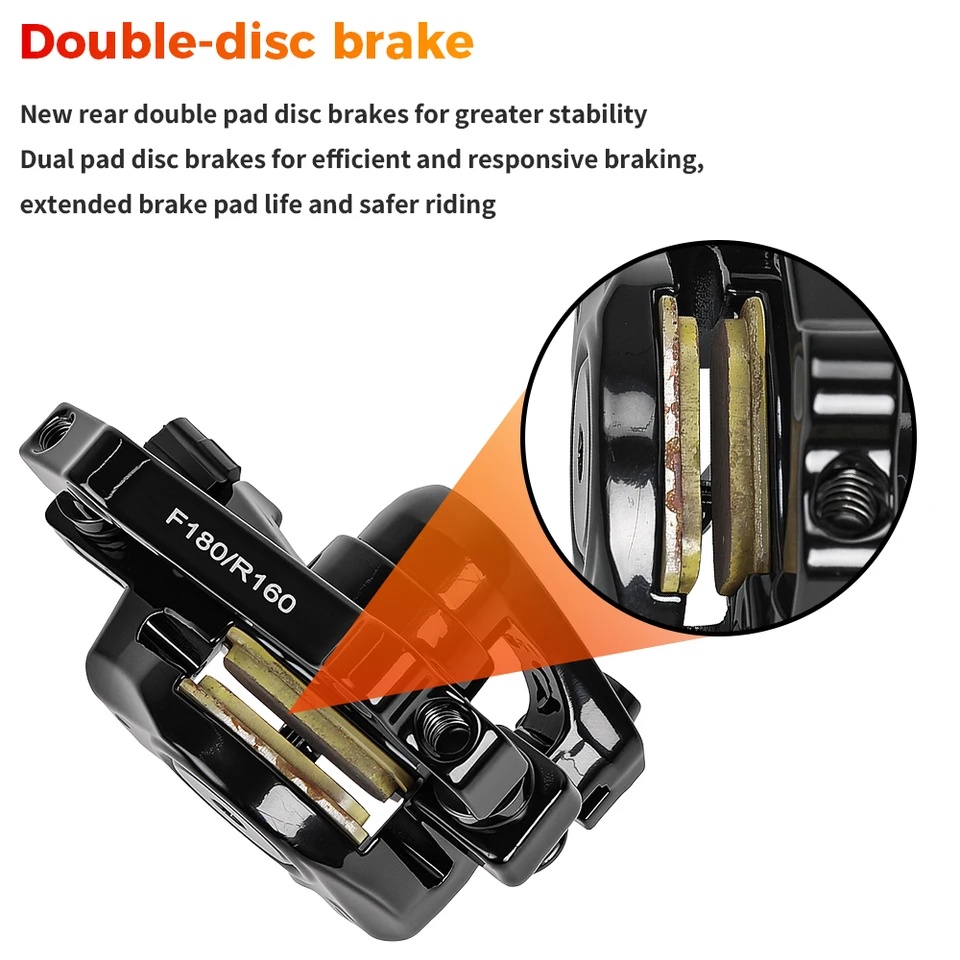 Right Mount Disc Brake Caliper F180 R160 Rotor for Kukirin G2 G4 Electric Scooter Replacement Parts E-Scooter Repair Accessories