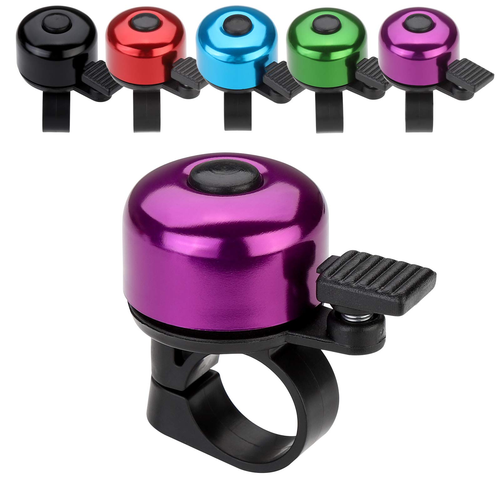 OEM Aluminum Alloy Bicycle Bell Press-down Impact Type-Durable Eco-Friendly Lightweight Rain-Resistant Loud Sound Fits