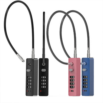 Bike Combination Cable Lock 4-Digit Code Anti-Theft Lightweight Multi-Use