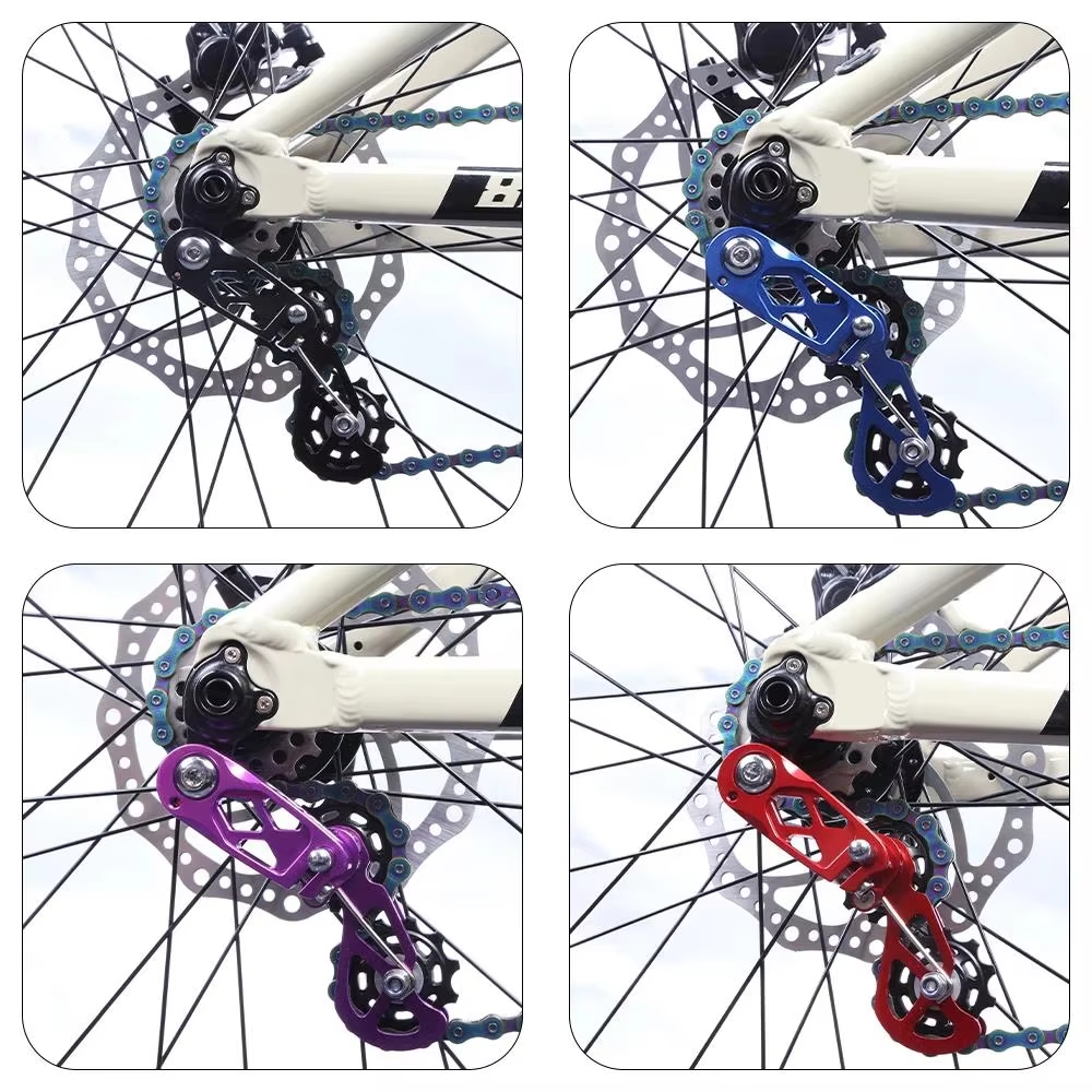 TANKE MTB Dirt Jump Single Speed Mountain Bike Chain Tensioner XC DJ AM DH Chain Guide Bicycle Accessories CNC Machining Pulley